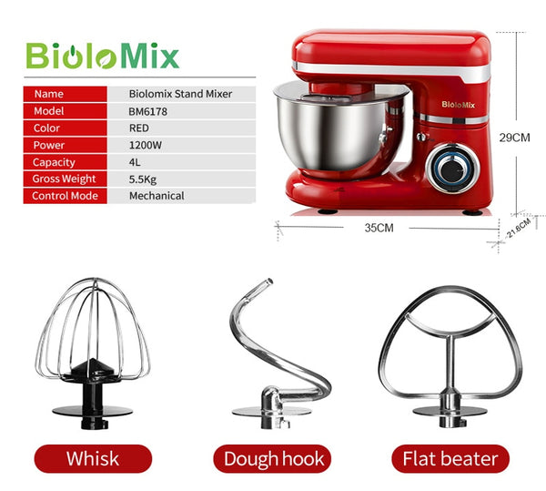 BioloMix Stand Mixer Stainless Steel Bowl