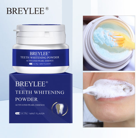 BREYLEE Teeth Whitening Powder Pearl Essence Natural Dental Toothpaste