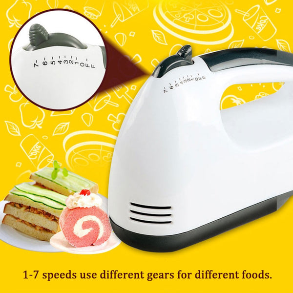 Multifunctional Mini 7 Speed Manual Electric Handheld Mixer