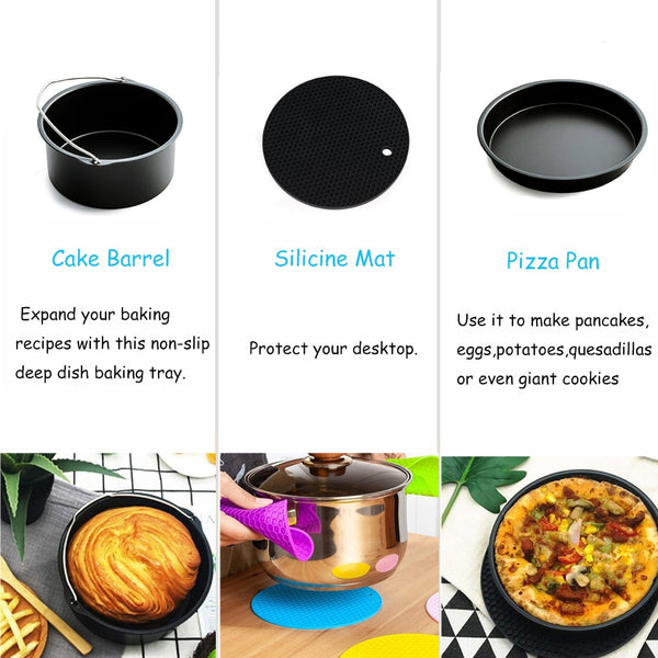 8pcs/set 7 Inch / 8 Inch Air Fryer High Quality