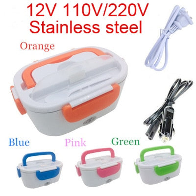 Portable Electric Heating Stainless Steel Lunch Box