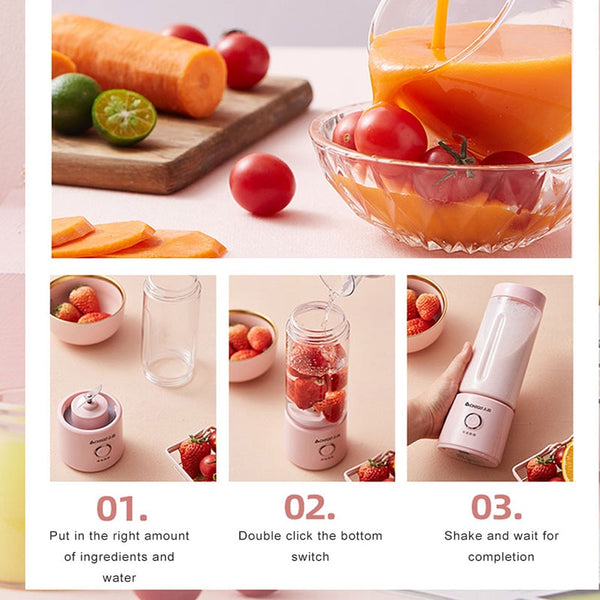 Mini Portable Juicer Electric Mixer